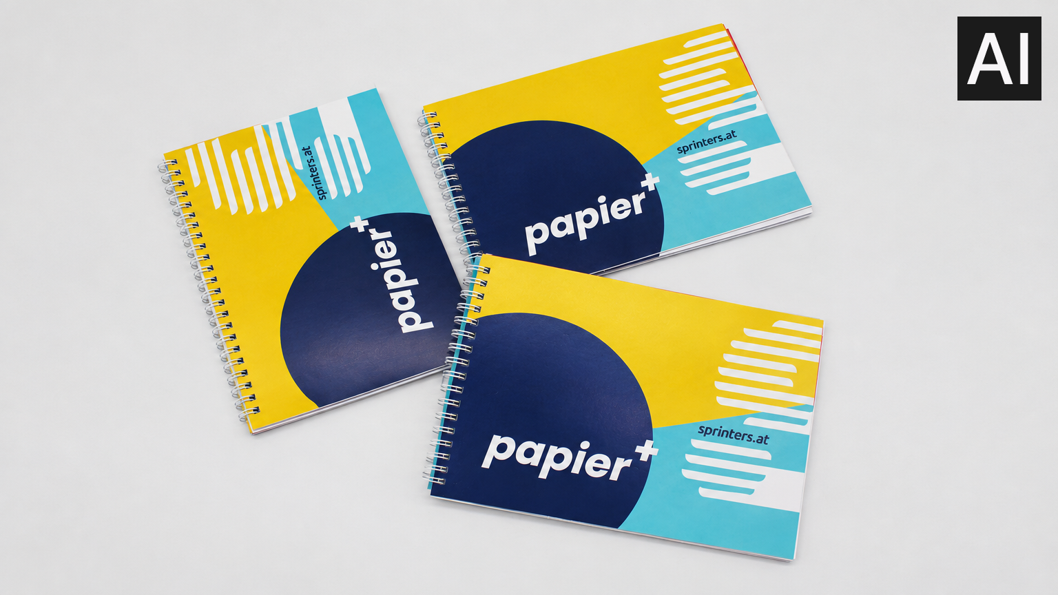Sprinters.at Papiermusterkatalog von oben