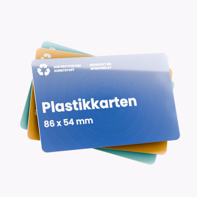 Plastikkarten Quer ohne Hintergrund