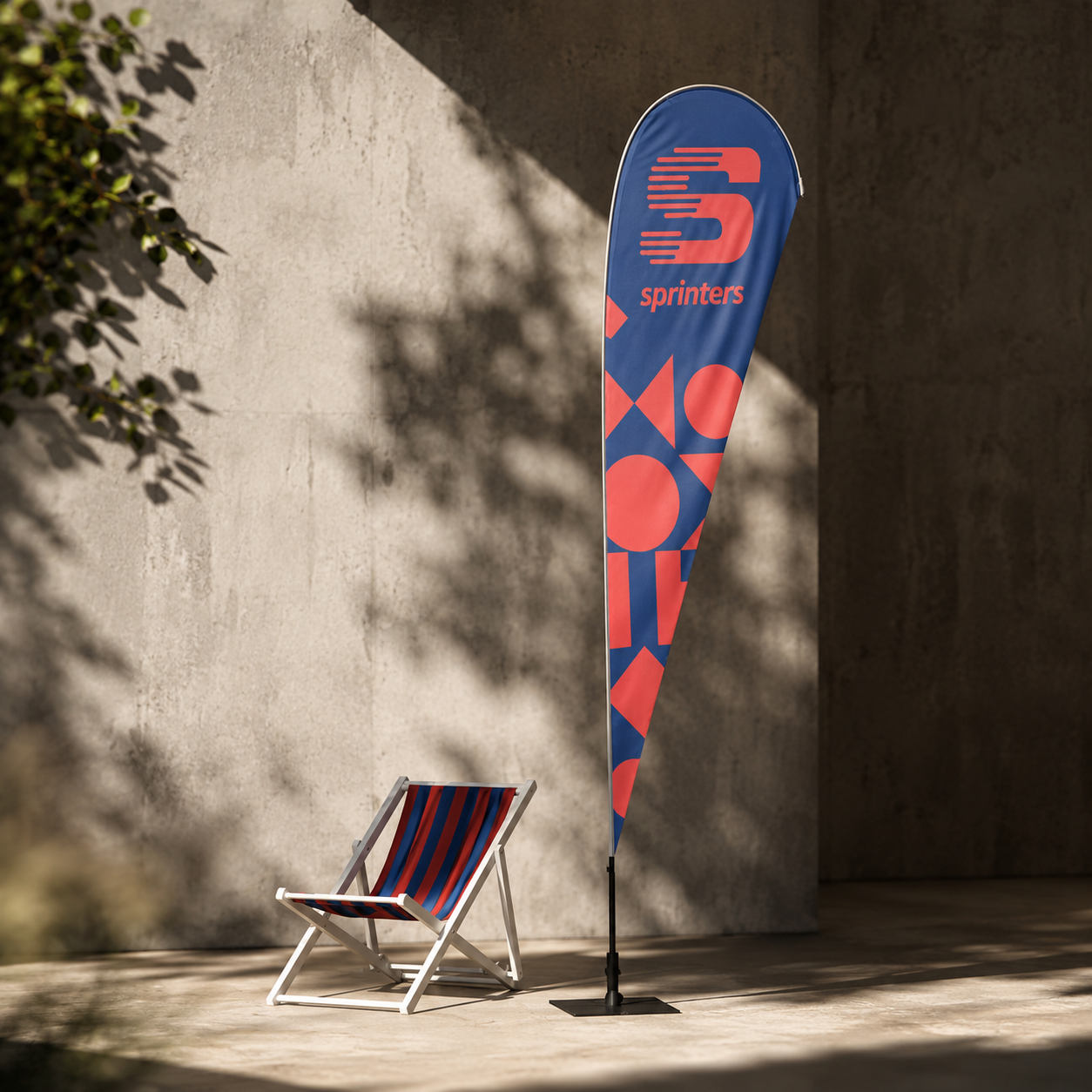 Beachflag Foto für Promo