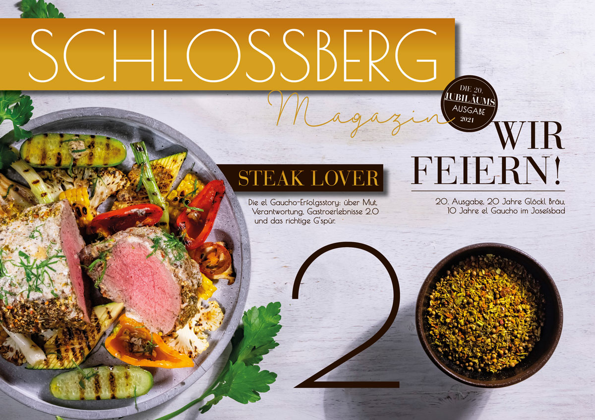 Das Cover von dem Magazin Schlossberg