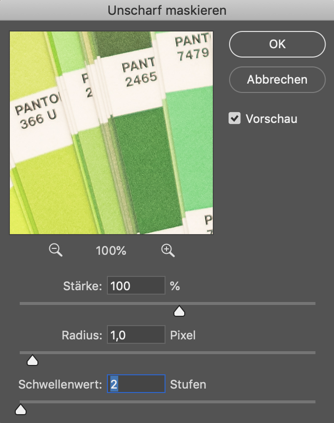 scharfzeichen