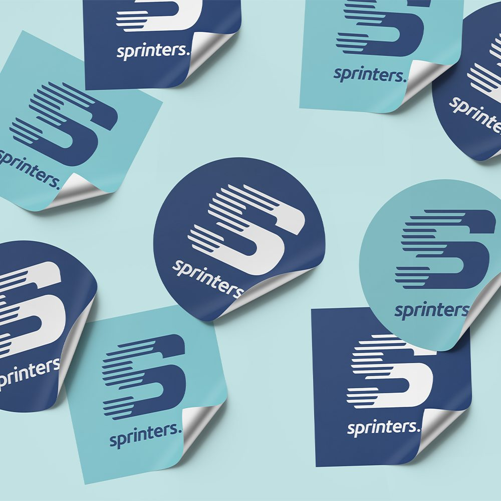 Verschiedene Arten von Stickern für das Branding deiner Firma bei Sprinters