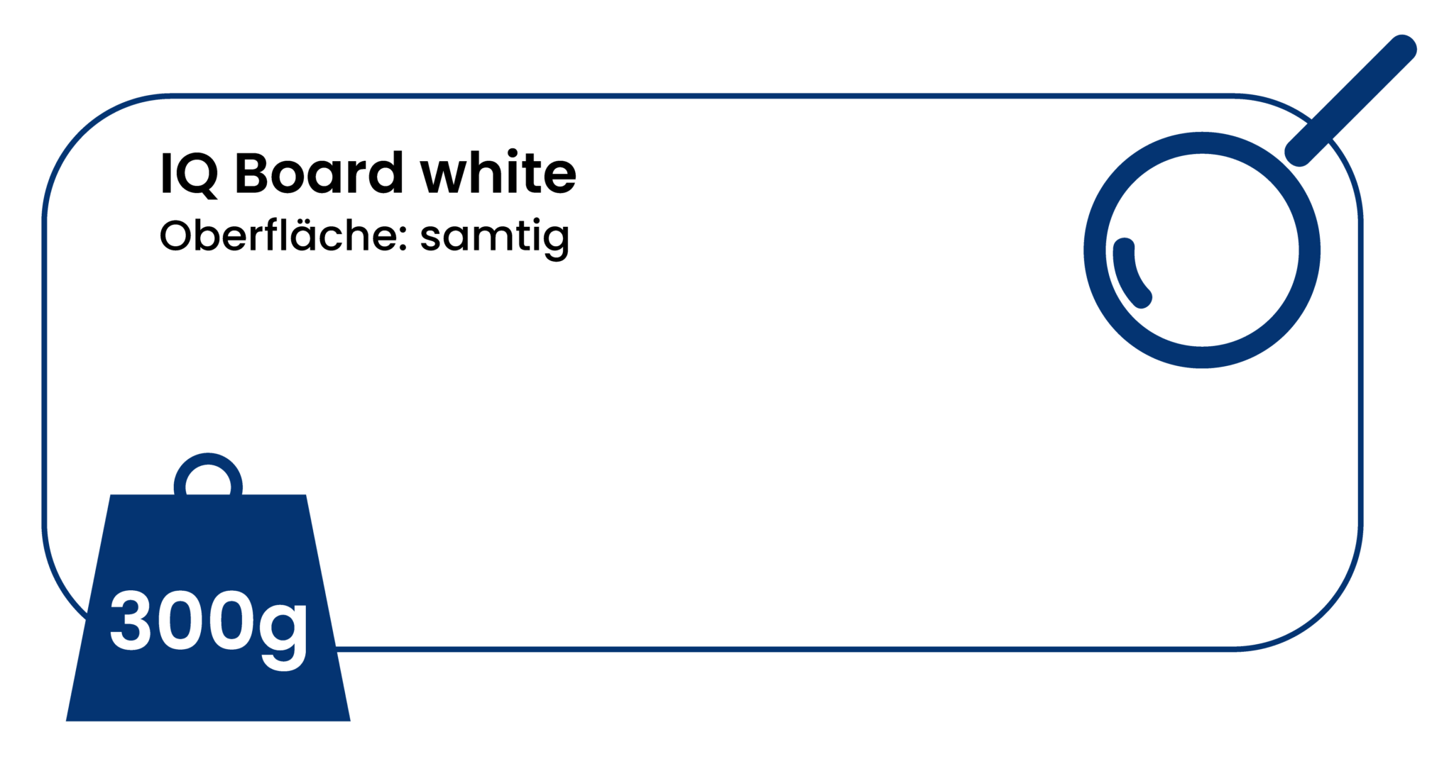 300g IQ Board White, Oberfläche: Samtig