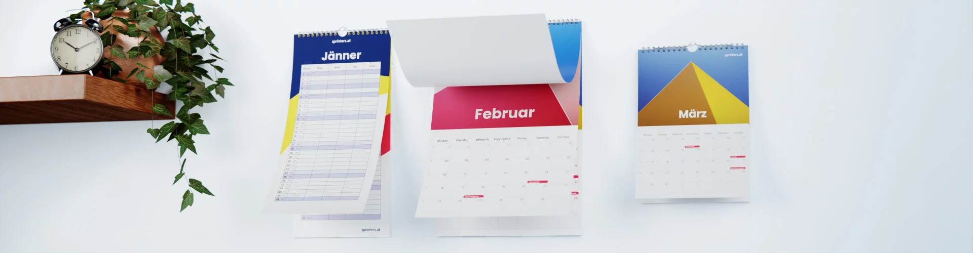 Wandkalender drucken lassen - professionell und individuell bei sprinters.at
