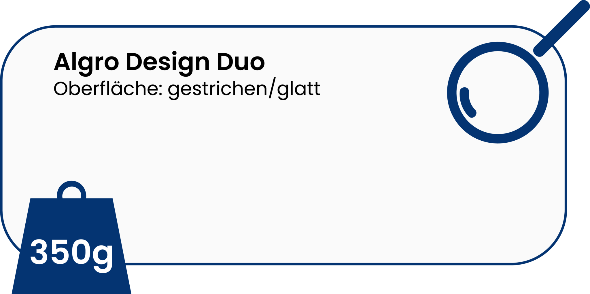 350g Algro Design Duo, Oberfläche: gestrichen/glatt